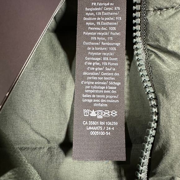 Lululemon Navigation Stretch Down Vest Smoked Spruce Green Men's Size XS NWT - Picture 4 of 7